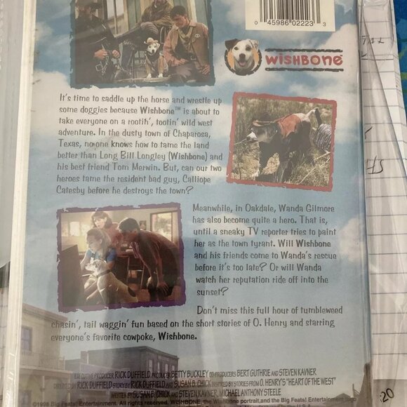 WISHBONE - Wishbone’s Dog Days of the West (VHS, 1998) NEW ship fast - Picture 3 of 3